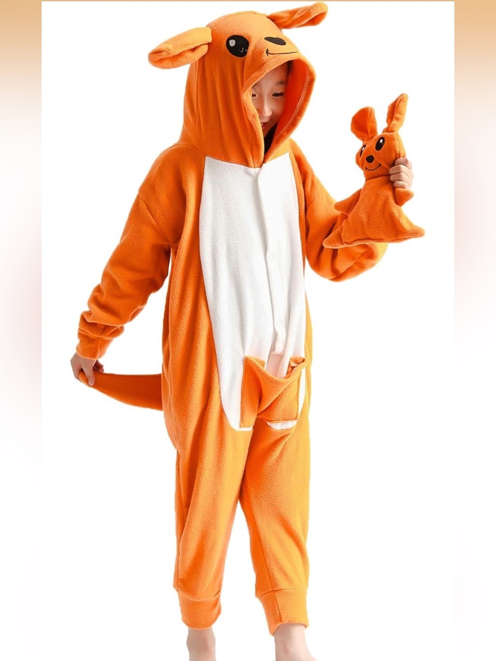 Orange Kangaroo Kids Costume Onesie
